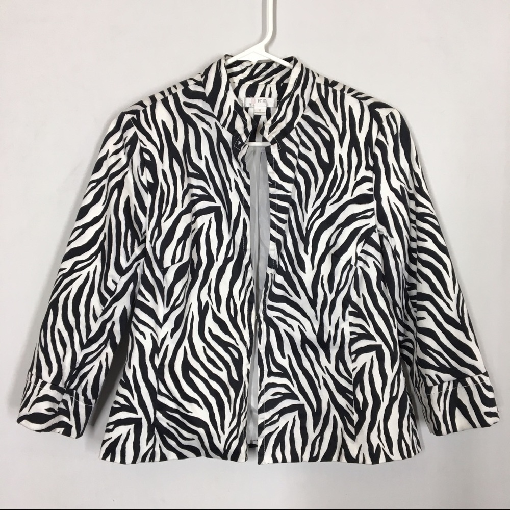 Erin London Jacket zebra print